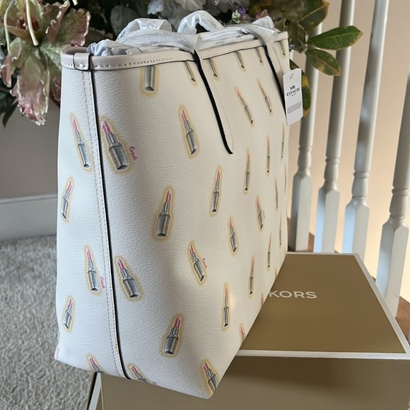 COACH LIPSTICK CITY TOTE NEW AUTHENTIC 13x11 - Picture 11 of 13